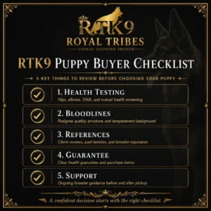 Reputable GSD breeder checklist for German Shepherd puppy buyers