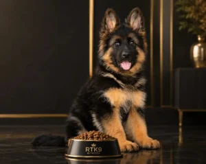 German Shepherd feeding guide for puppy nutrition by Royal Tribes K9