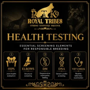 German Shepherd puppy health testing questions for buyers