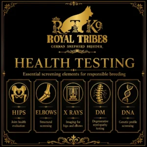 German Shepherd health testing for hips elbows DM and DNA