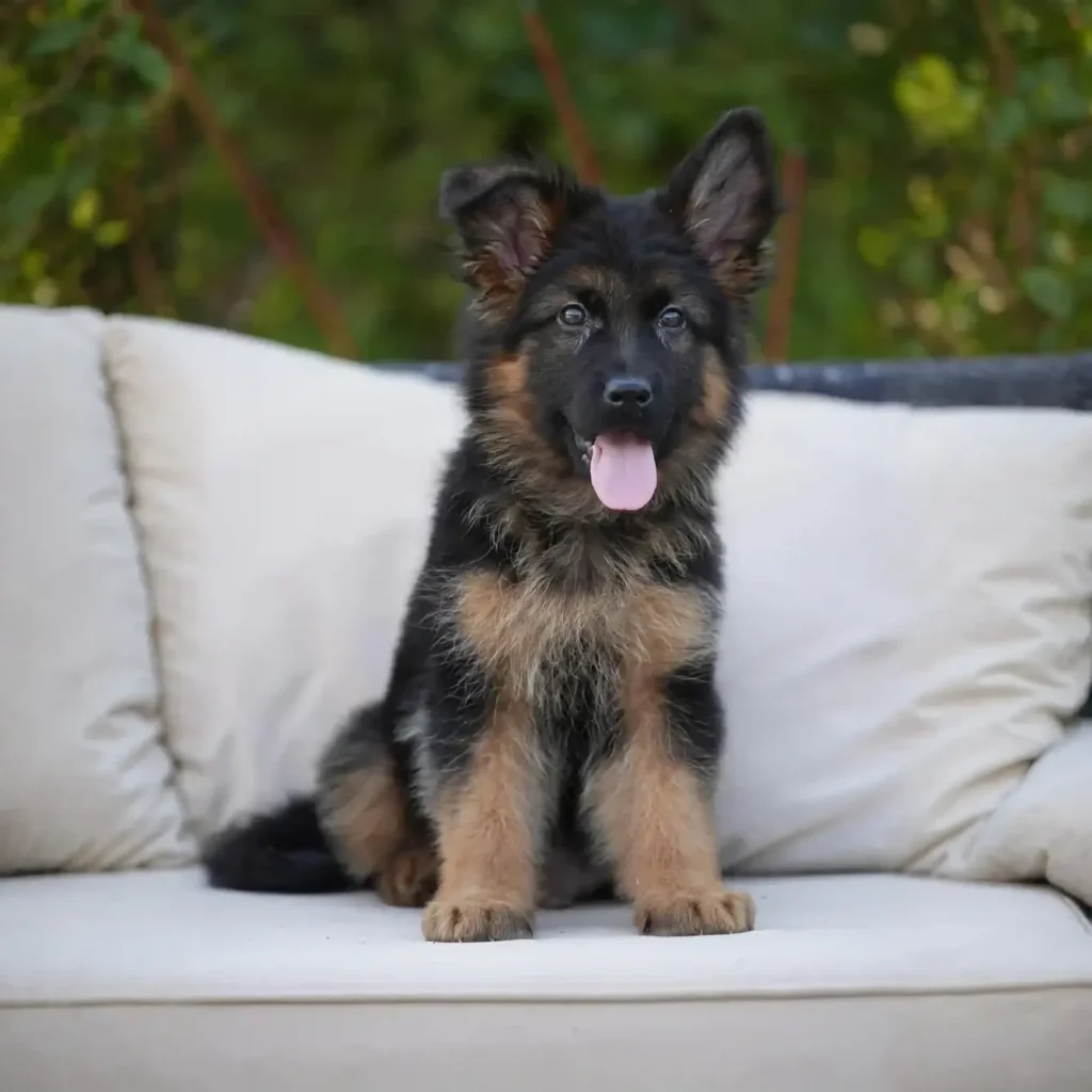 Icarus RTK9 Team ( Male) Black and Red Long Coat German Shepherd Puppy profile photo 01 by Royal Tribes K9