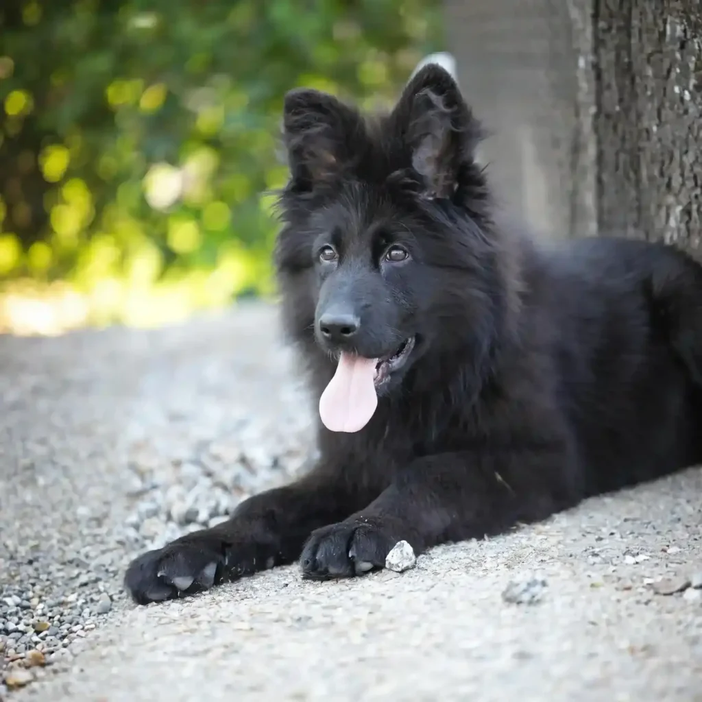 Foogy RTK9 Team ( Male ) Full Black Long Coat German Shepherd Puppy profile photo 01 by Royal Tribes K9