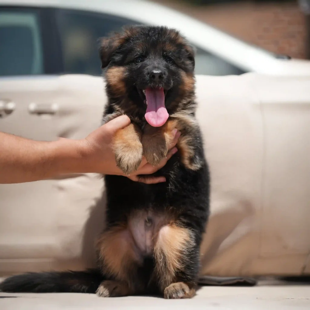 Jasper RTK9 Team ( Male ) Black and Red Long Coat German Shepherd Puppy gallery image 02 by Royal Tribes K9 in El Segundo